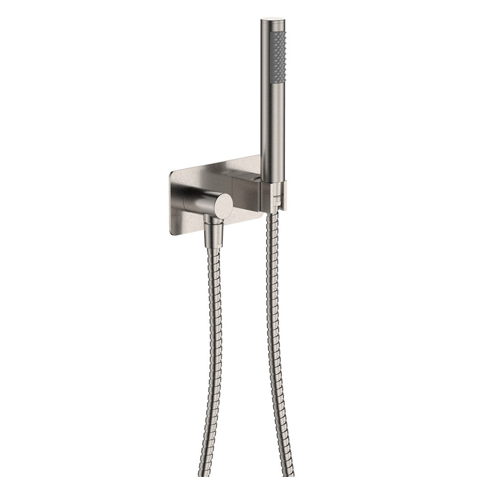 Fienza Isabella Hand Shower Rectangular Plate Brushed Nickel