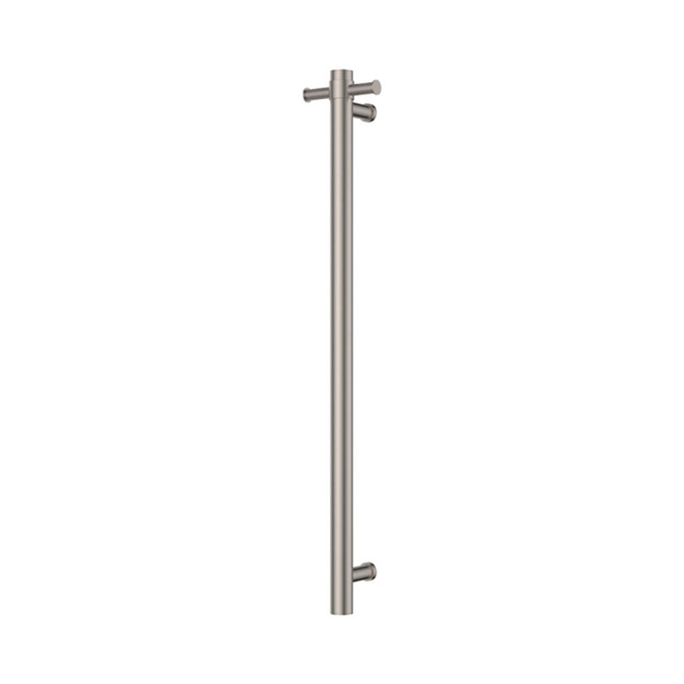 Fienza Isabella Vertical Heated Towel Rail 100 x 900mm Brushed Nickel