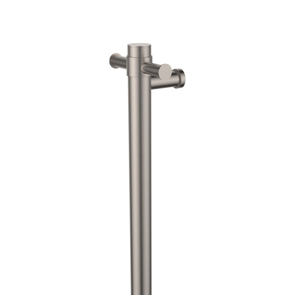 Fienza Isabella Vertical Heated Towel Rail 100 x 900mm Brushed Nickel