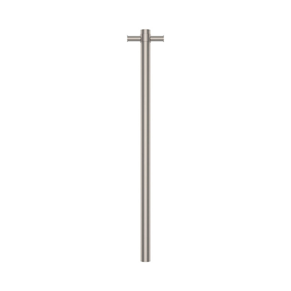 Fienza Isabella Vertical Heated Towel Rail 100 x 900mm Brushed Nickel