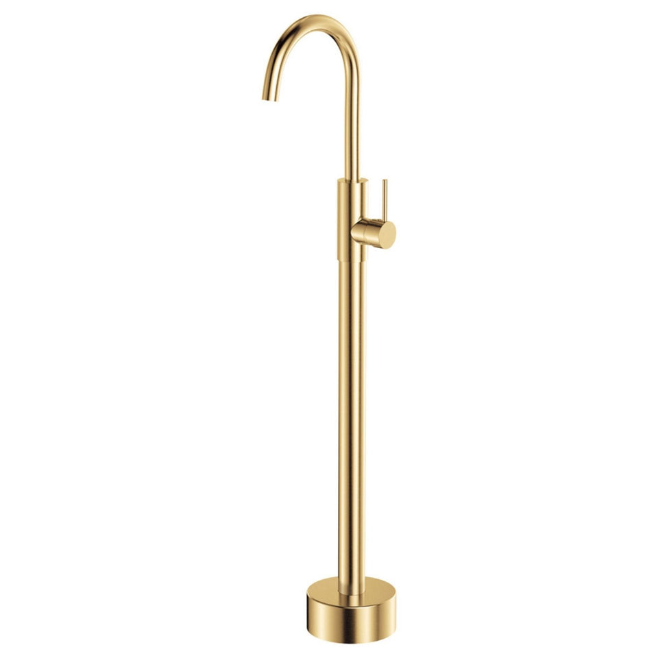 Fienza Kaya Floor Mounted Mixer Urban Brass