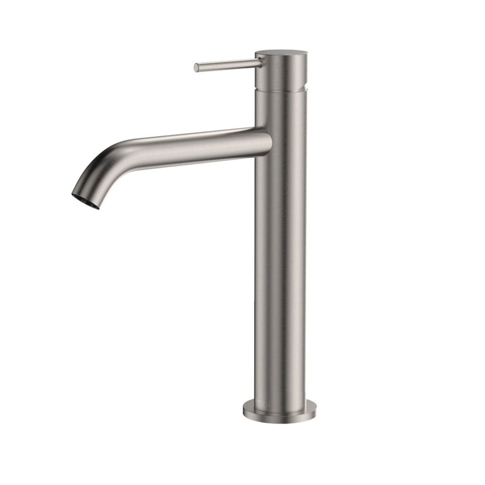 Fienza Kaya Medium Basin Mixer Brushed Nickel