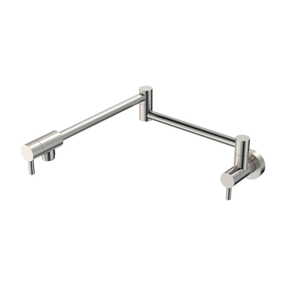 Fienza Kaya Pot Filler Wall Mixer Brushed Nickel