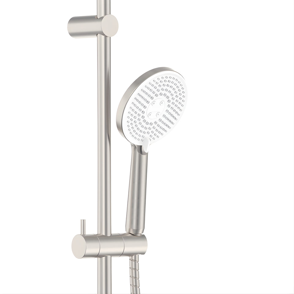 Fienza Kaya Retrofit Twin Shower - Brushed Nickel