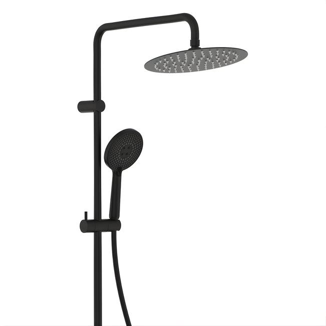 Fienza Kaya Retrofit Twin Shower - Matte Black 455101B - The Blue Space