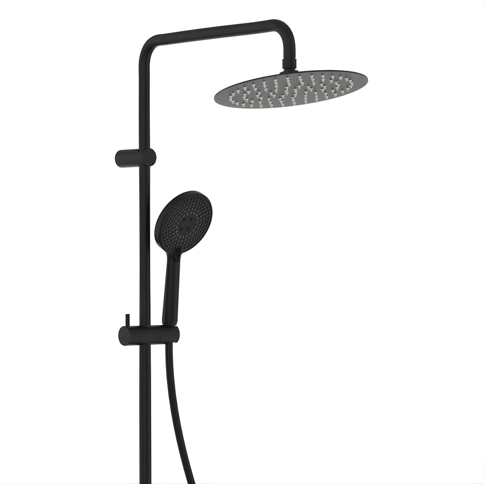 Fienza Kaya Retrofit Twin Shower - Matte Black