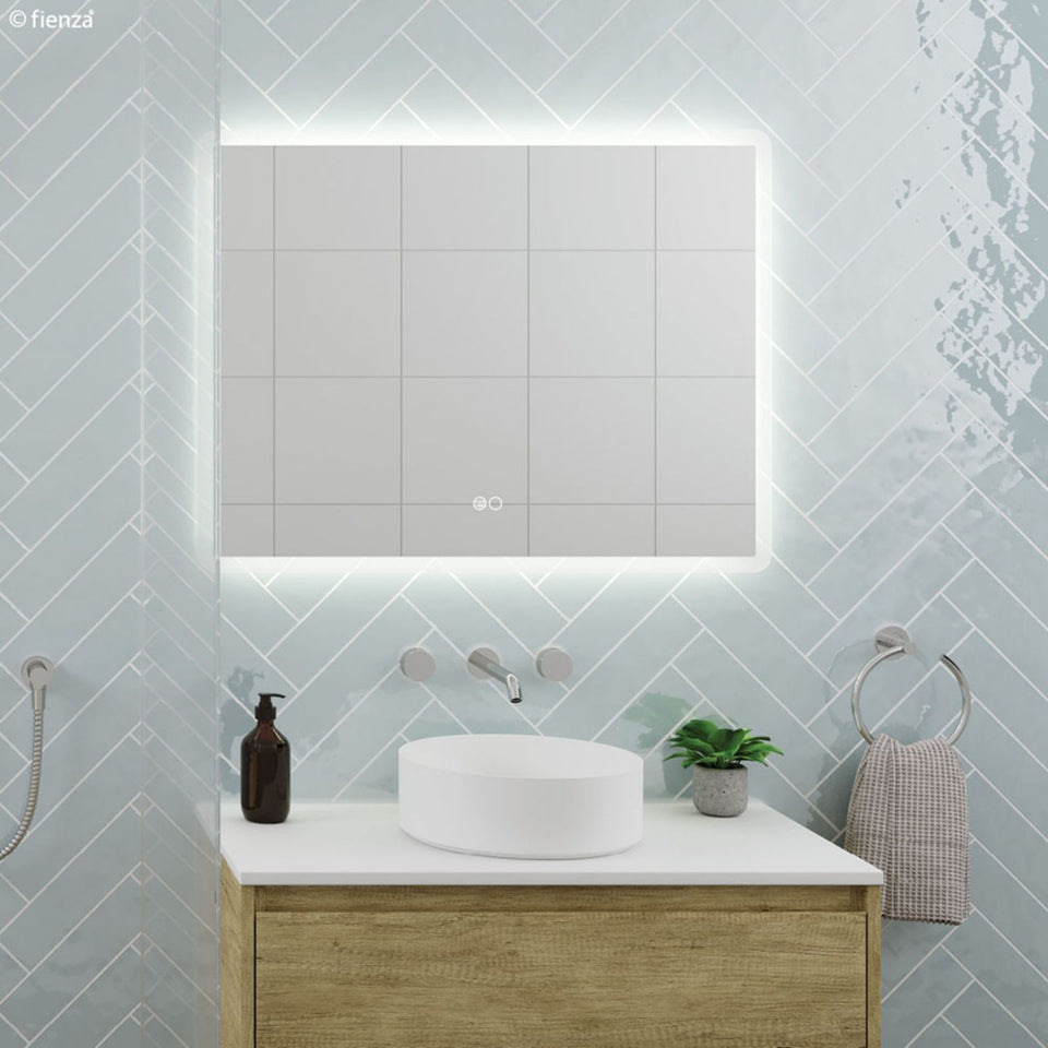 Fienza Kaya Round Taps Wall Basin/Bath 180mm Outlet Set Chrome