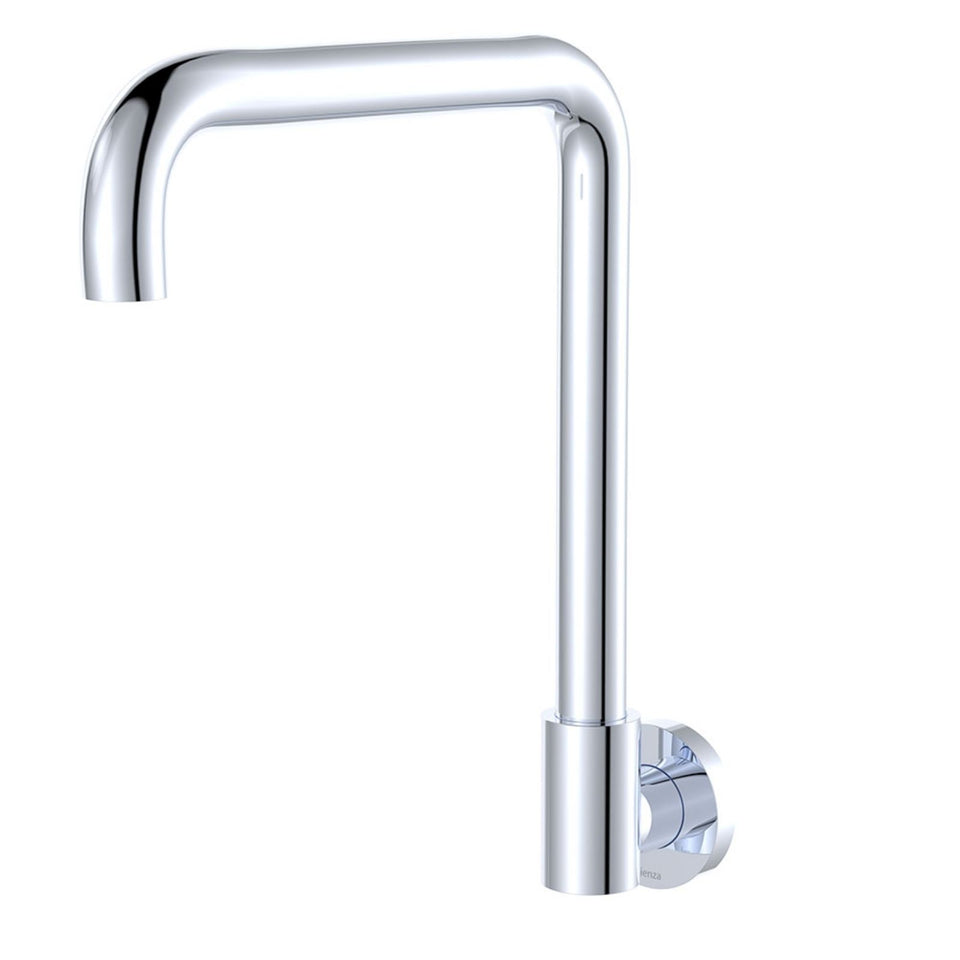 Fienza Kaya Squareline Wall Swivel Outlet Chrome