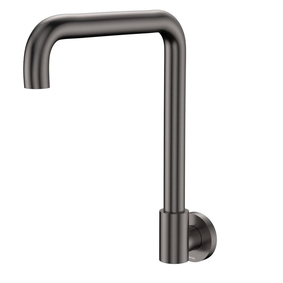 Fienza Kaya Squareline Wall Swivel Outlet Gun Metal