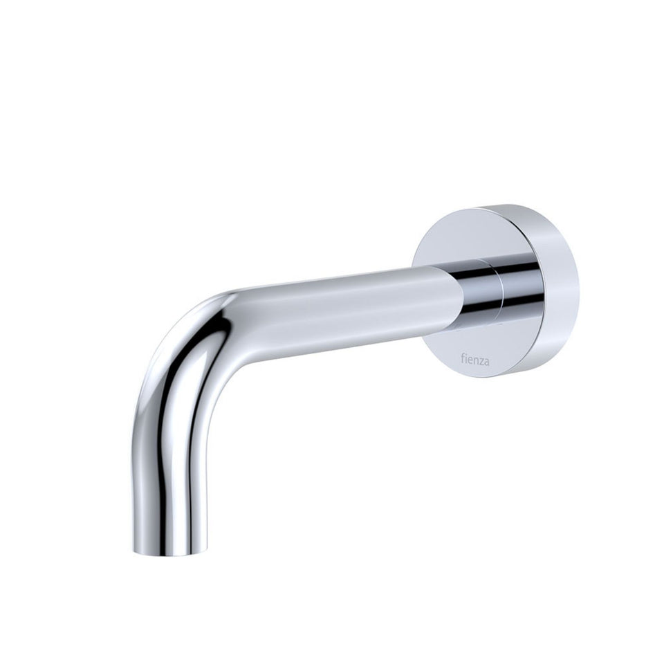 Fienza Kaya Wall Basin/Bath 130mm Outlet Round Plate Chrome