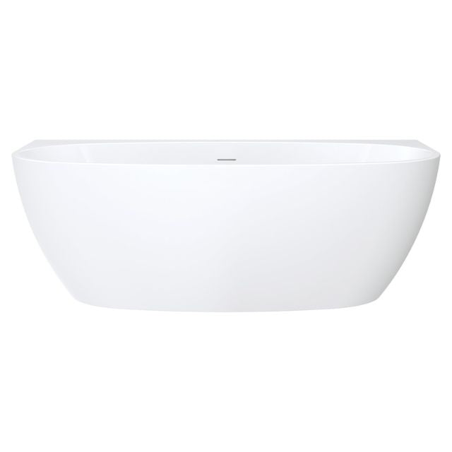 Fienza Keeto Back-To-Wall Acrylic Bath with Overflow 1700mm