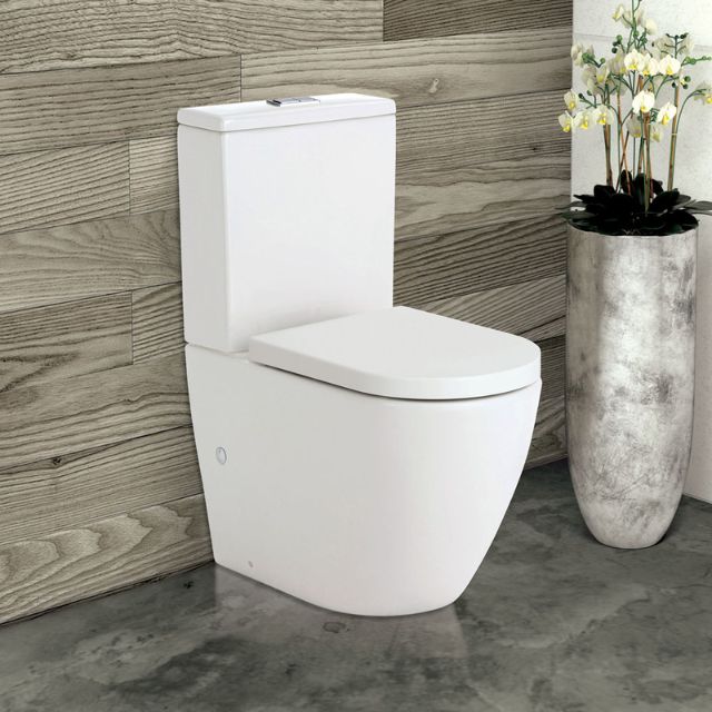 Fienza Koko Tornado Flush Back-to-Wall Toilet Suite GEBERIT Internal - P-Trap