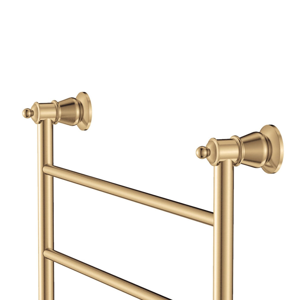 Fienza Lillian Heated Towel Rail 600 x 800mm Urban Brass