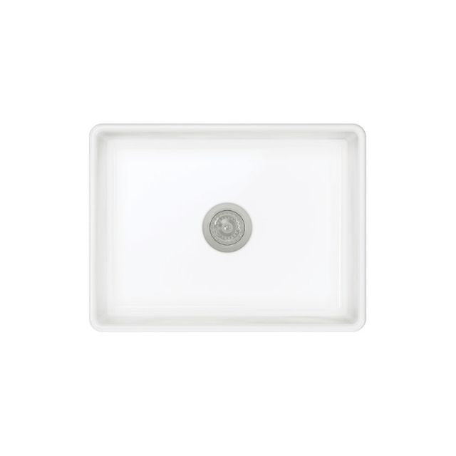 Fienza Olivia Butler Sink Small 610 Reversible Fluted & Flat Fire Clay Gloss White