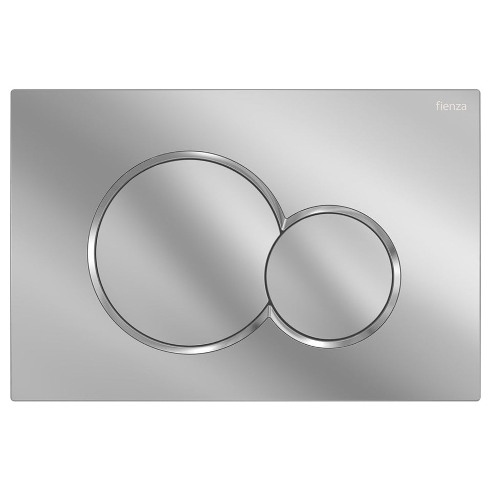 Fienza Sigma Round Button Flush Plate - Chrome