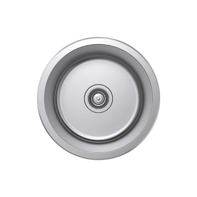 Fienza Tiva Kitchen Sink Round Bowl 19L NTH 430X180mm 68103 - The Blue Space