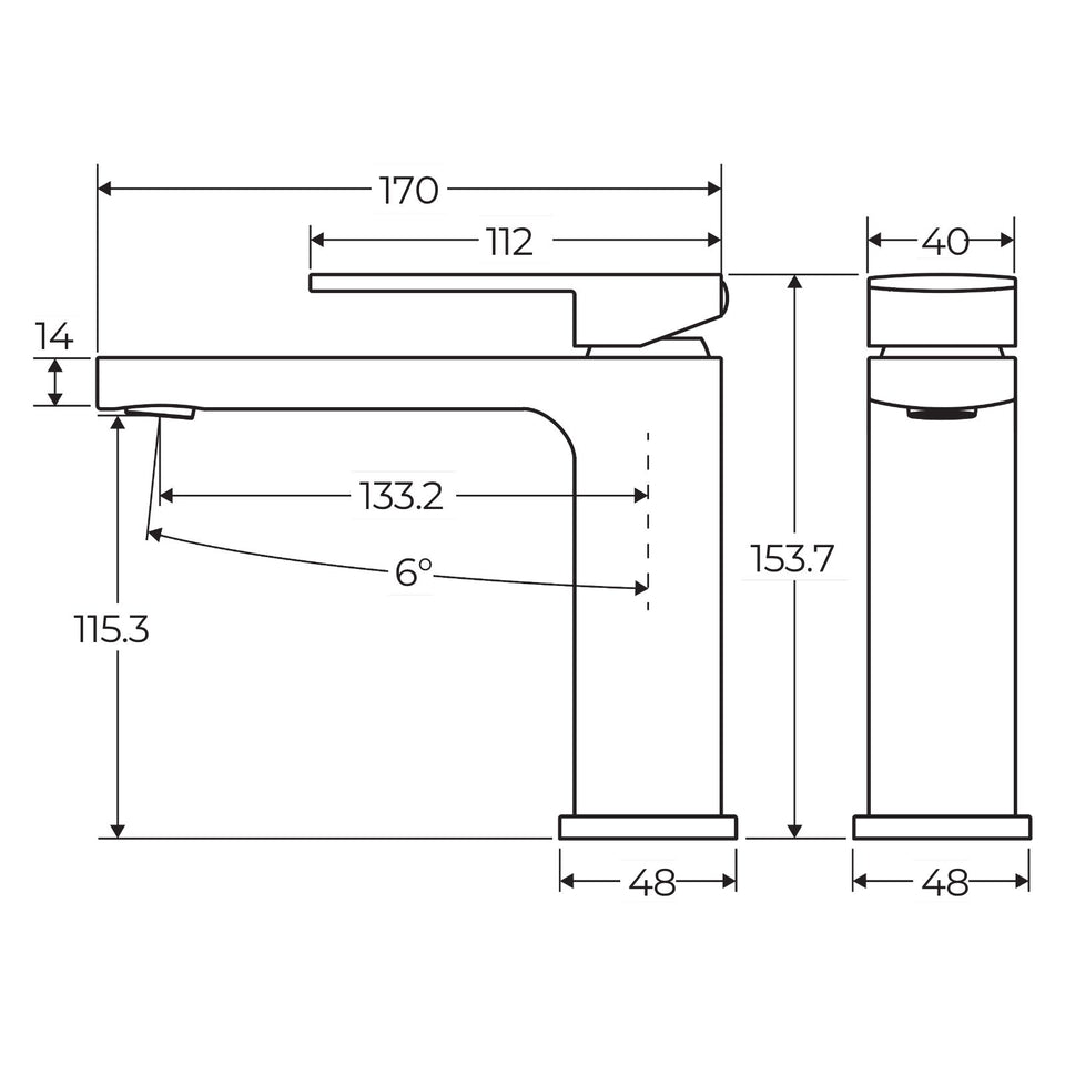 Fienza Tono Basin Mixer Chrome