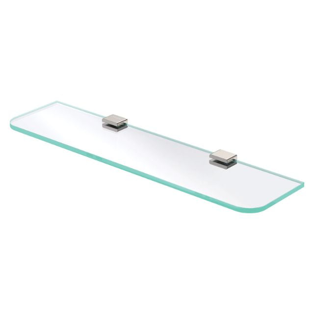 Fienza Tono Glass Shelf 500mm Brushed Nickel