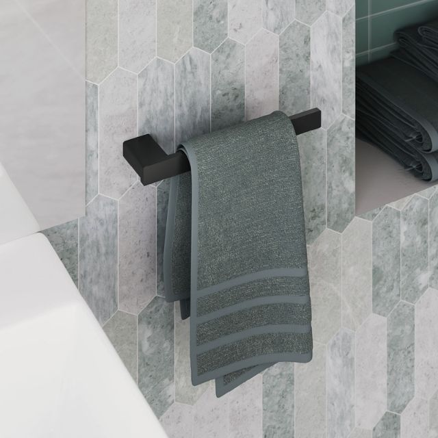 Fienza Tono Hand Towel Holder 250mm Matte Black