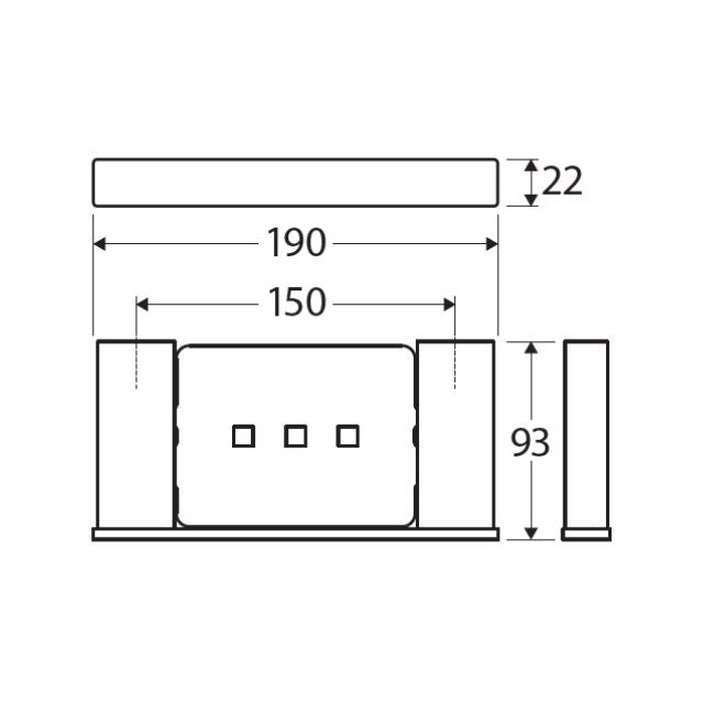 Fienza Tono Soap Shelf 190mm Brushed Nickel