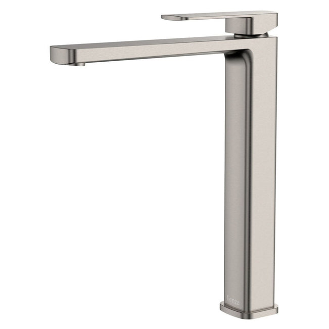 Fienza Tono Tall Basin Mixer Brushed Nickel 233107BN-LF - The Blue Space