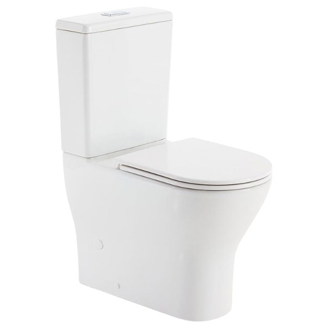 Fienza Tono Tornado Flush Back-to-Wall Toilet Suite With Slim Seat R&T Internal - P-Trap