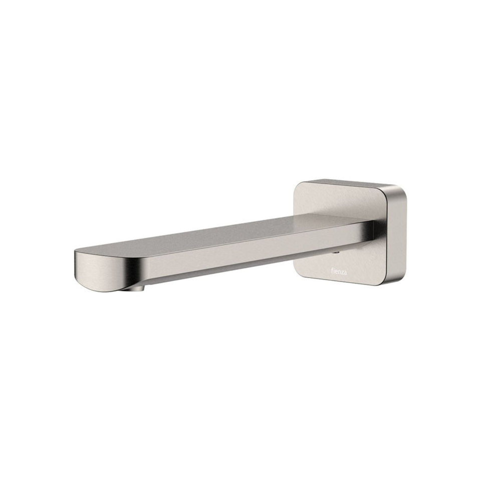 Fienza Tono Wall Basin/Bath Outlet 180mm Brushed Nickel
