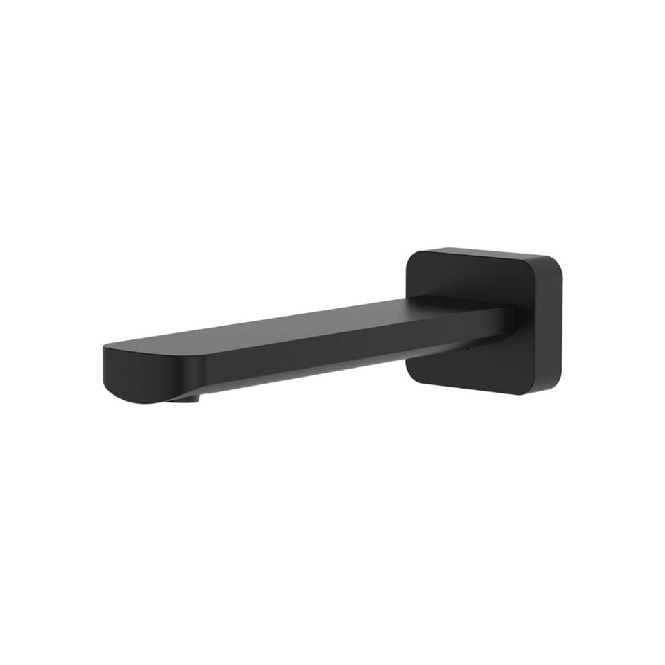 Fienza Tono Wall Basin/Bath Outlet 180mm Matte Black