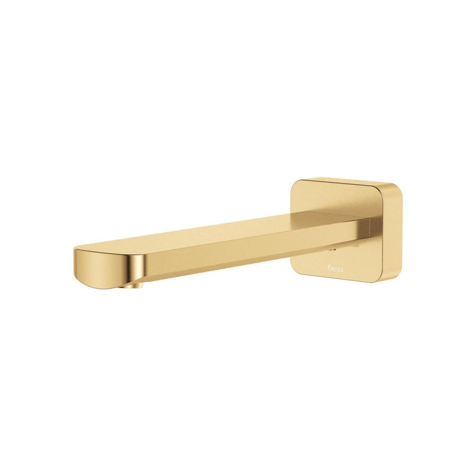 Fienza Tono Wall Basin/Bath Outlet 180mm Urban Brass