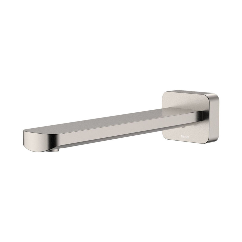 Fienza Tono Wall Basin/Bath Outlet 220mm Brushed Nickel
