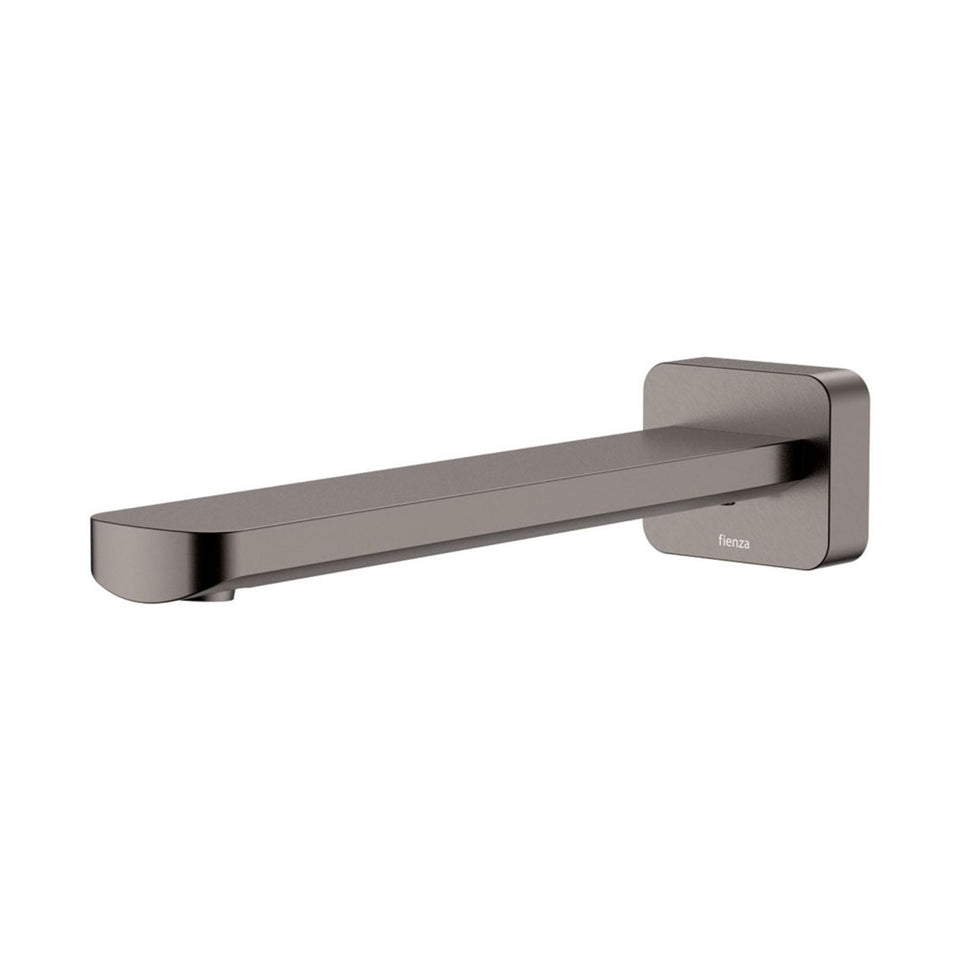 Fienza Tono Wall Basin/Bath Outlet 220mm Gun Metal