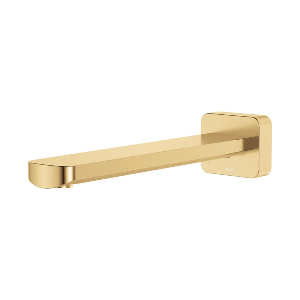 Fienza Tono Wall Basin/Bath Outlet 220mm Urban Brass