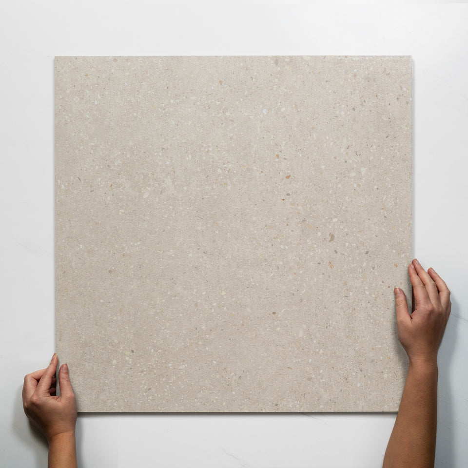 Frankie Vanilla Matte Porcelain Tile P3 600 x 600mm
