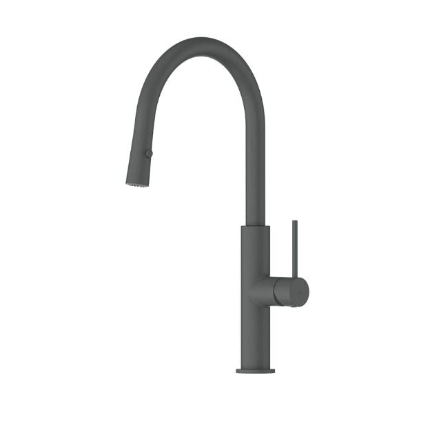 Greens Maci Pull Down Sink Mixer Gun Metal