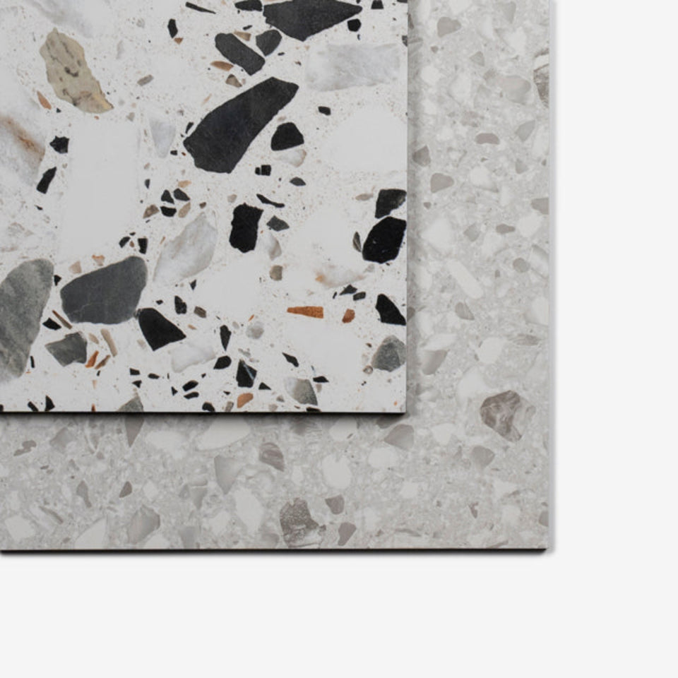 Grey Clio Terrazzo Tile Tech Grip 300 x 600mm Porcelain