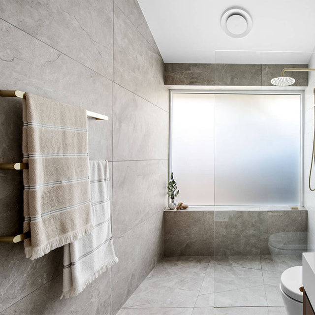 Grey Tilly Tundra Stone Tile Gloss 300 x 600 x 10mm Porcelain