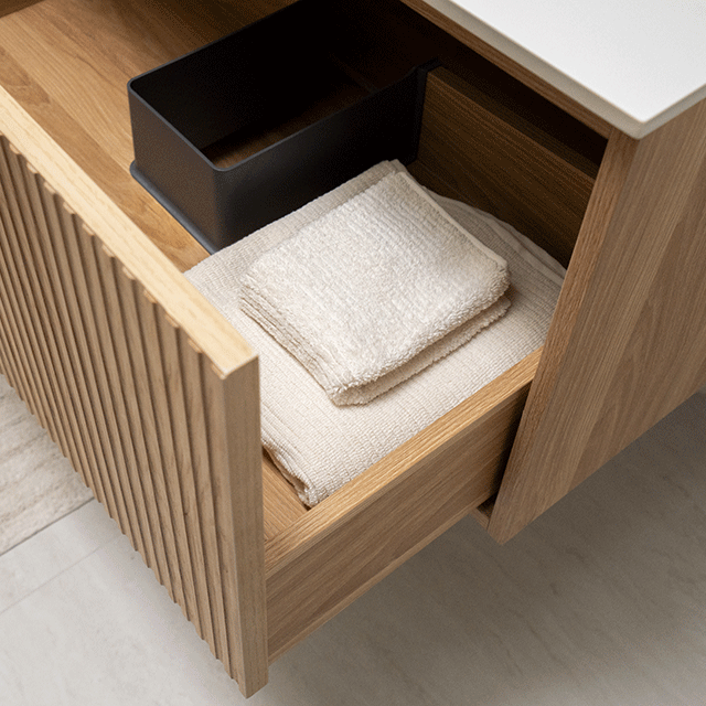 Ingrain Grooved Wall Hung Vanity