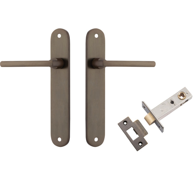 Iver Baltimore Lever Oval Backplate Passage Kit Signature Brass 10726KPASS60 - The Blue Space