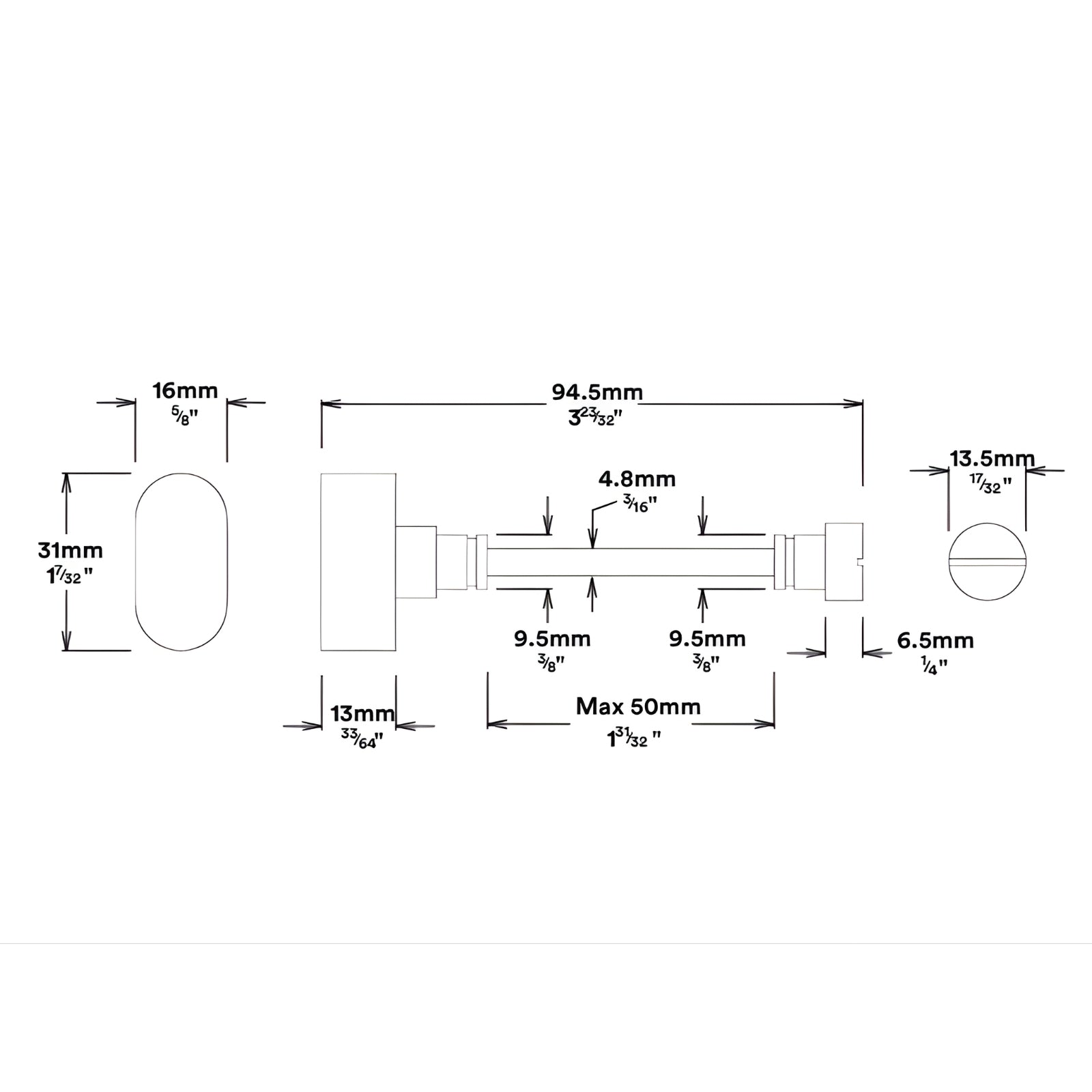 Key Thumb Iver Baltimore Lever Rectangular Backplate Privacy Kit with Privacy Turn Satin Nickel 14702KPRIV60 - The Blue Space