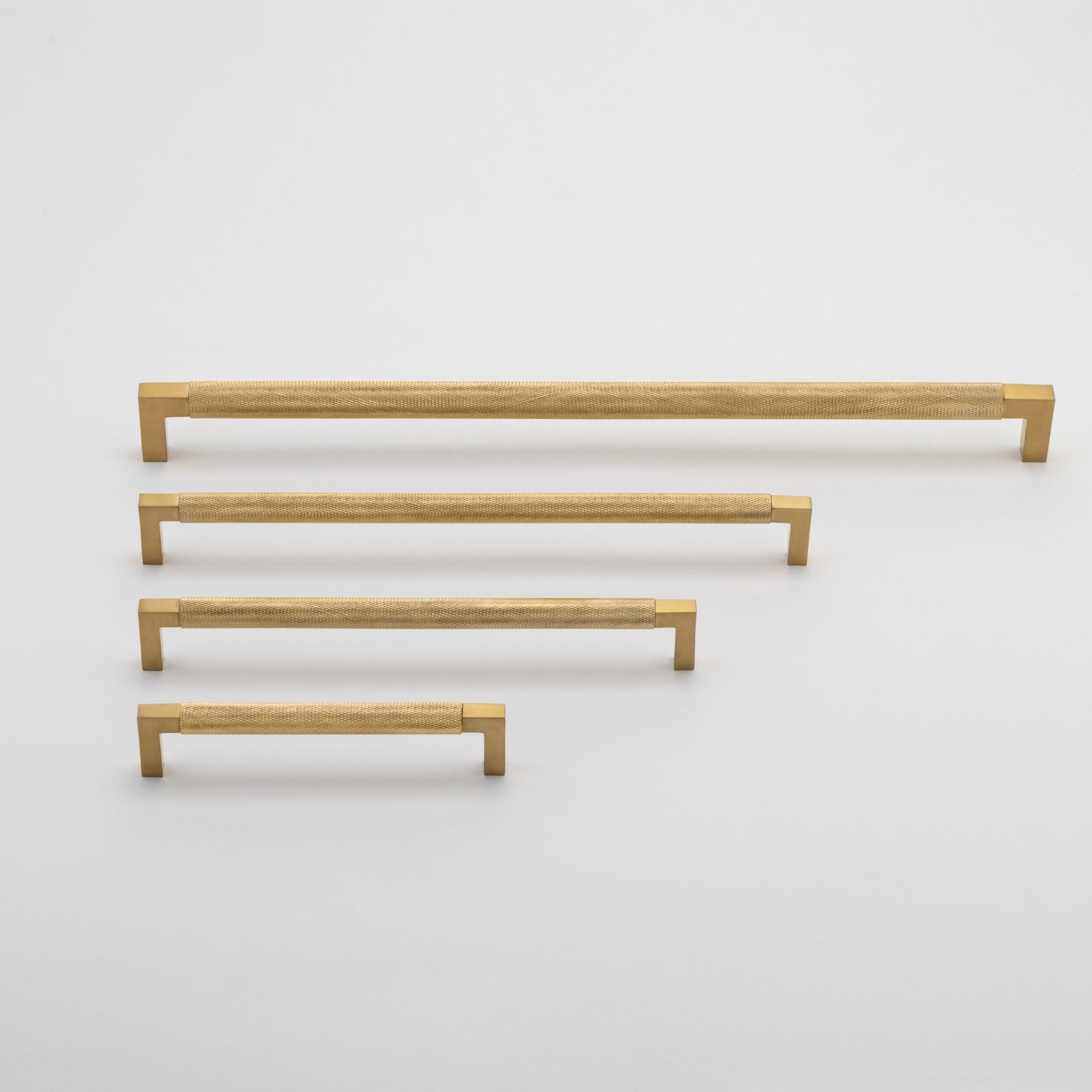 All Size Iver Brunswick 450mm Cabinet Pull Handle Brushed Gold PVD 22140 - The Blue Space