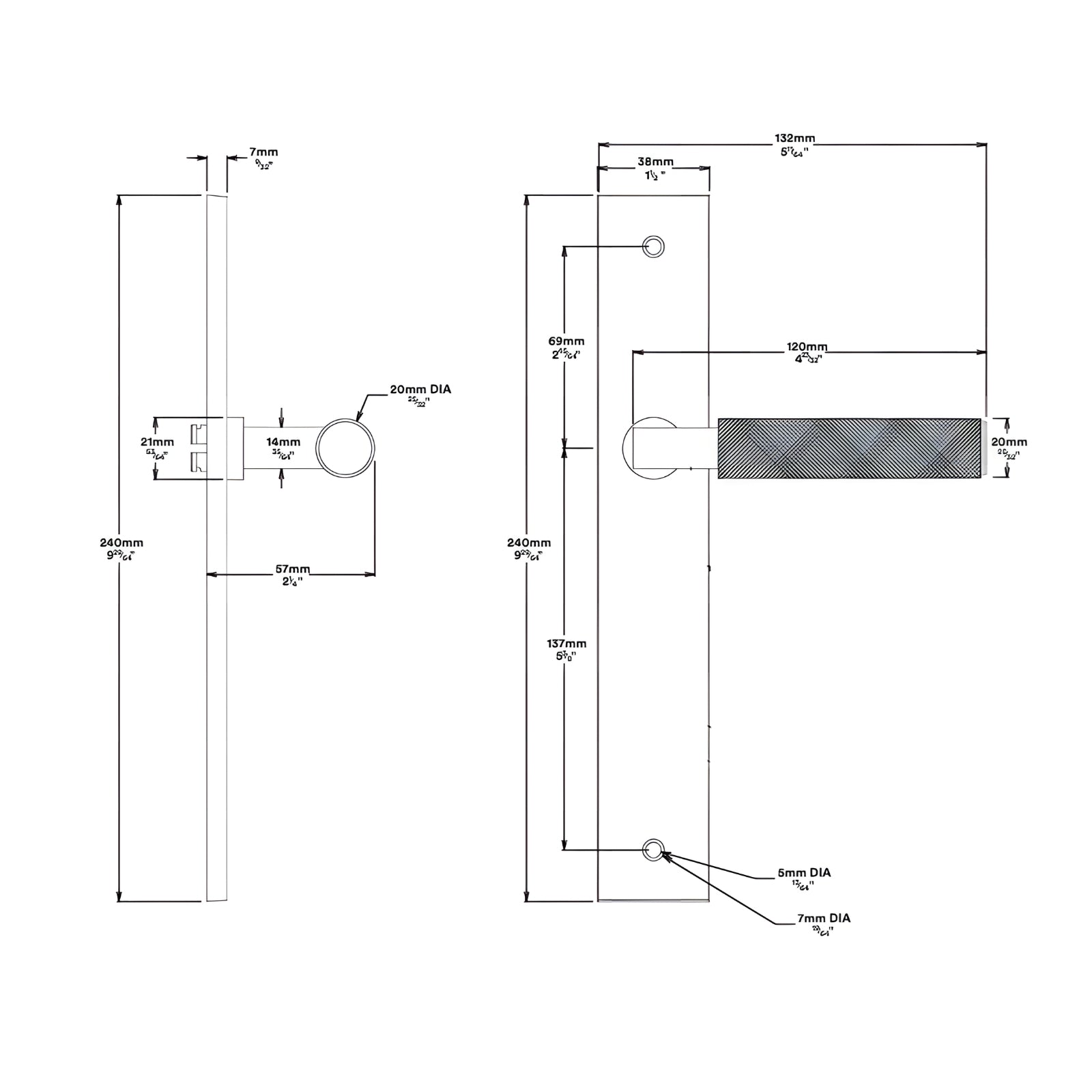Line Drawing Lever Iver Brunswick Lever Rectangular Backplate Passage Kit Brushed Gold  16252KPASS60 - The Blue Space