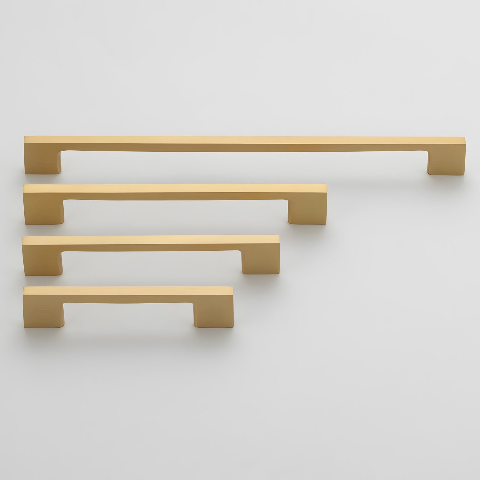 New All Size Iver Cali 128mm Cabinet Pull Handle Brushed Brass SDG-0555 - The Blue Space