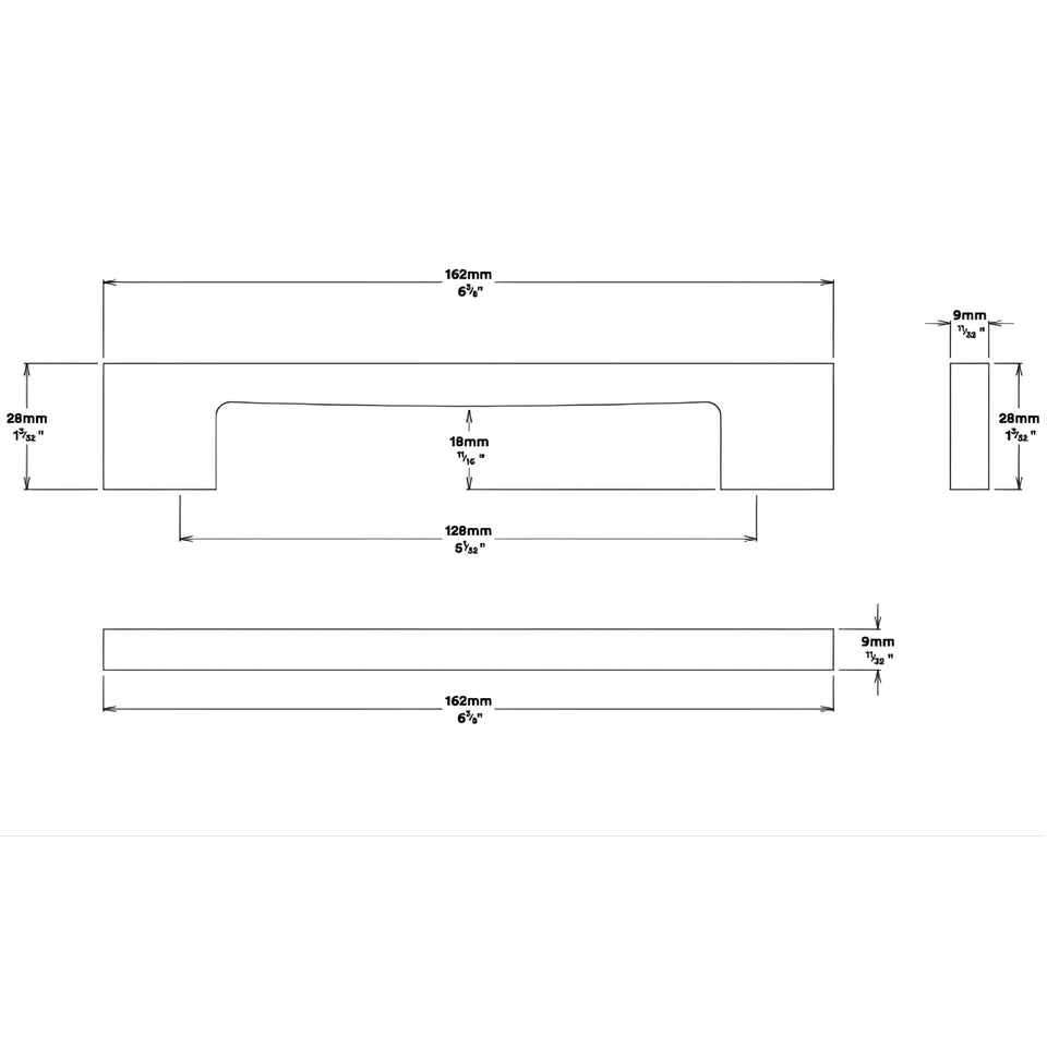 Iver Cali 128mm Cabinet Pull Handle Satin Nickel