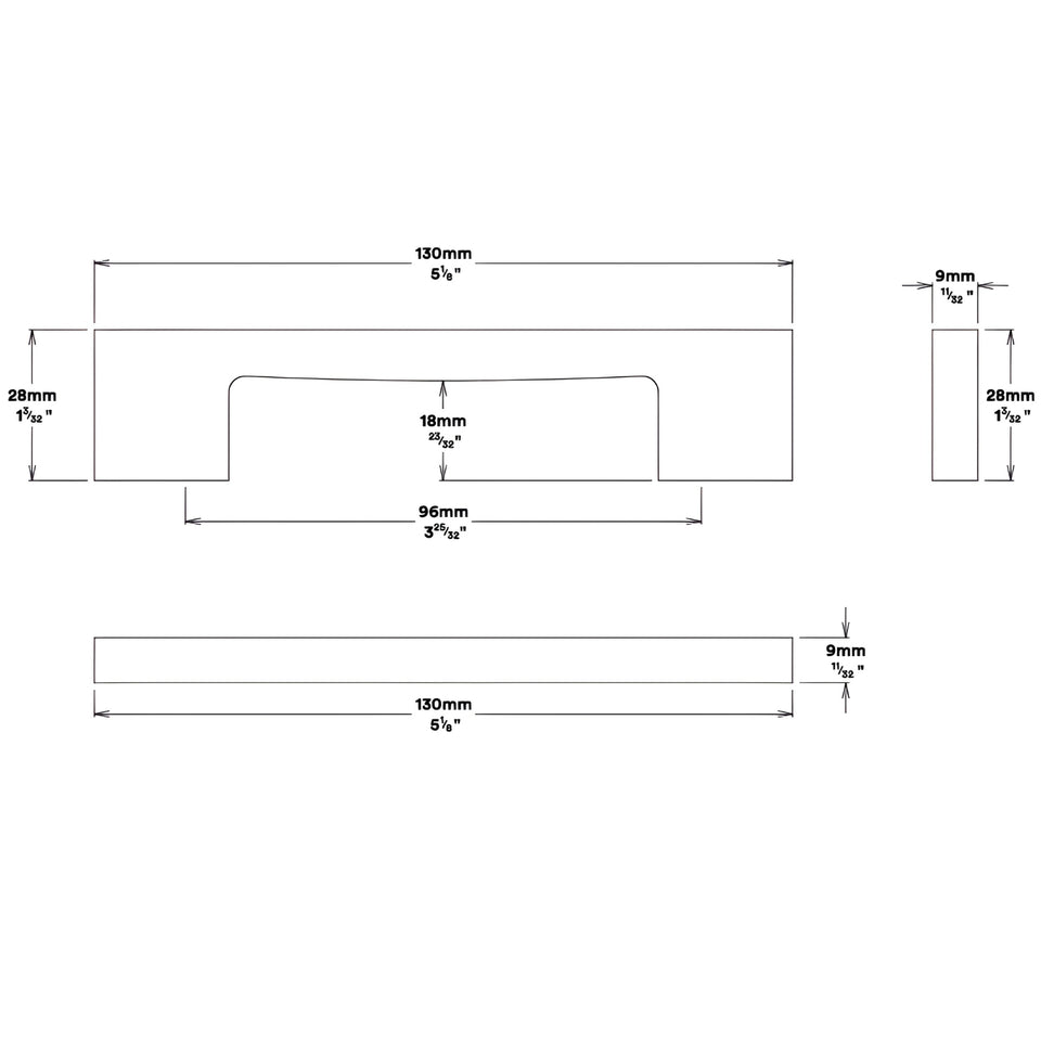 Iver Cali 96mm Cabinet Pull Handle Satin Nickel