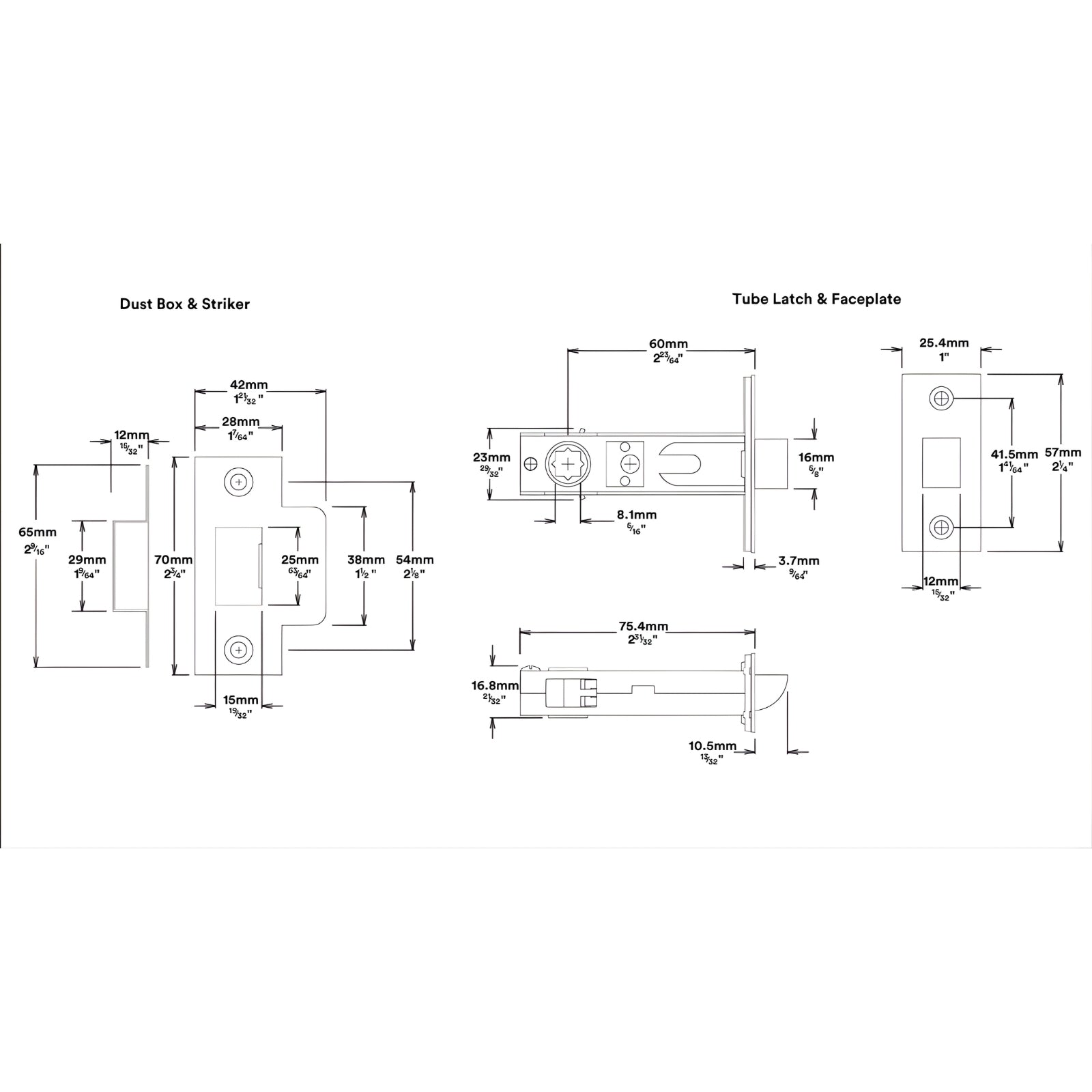 Line Drawing Lock Iver Cambridge Knob Rectangular Backplate Passage Kit Satin Nickel  14822KPASS60 - The Blue Space