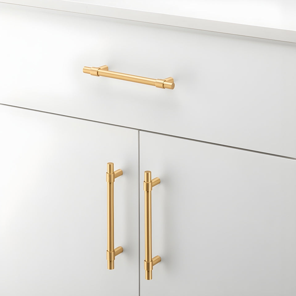 Iver Helsinki 128mm Cabinet Pull Handle Brushed Brass