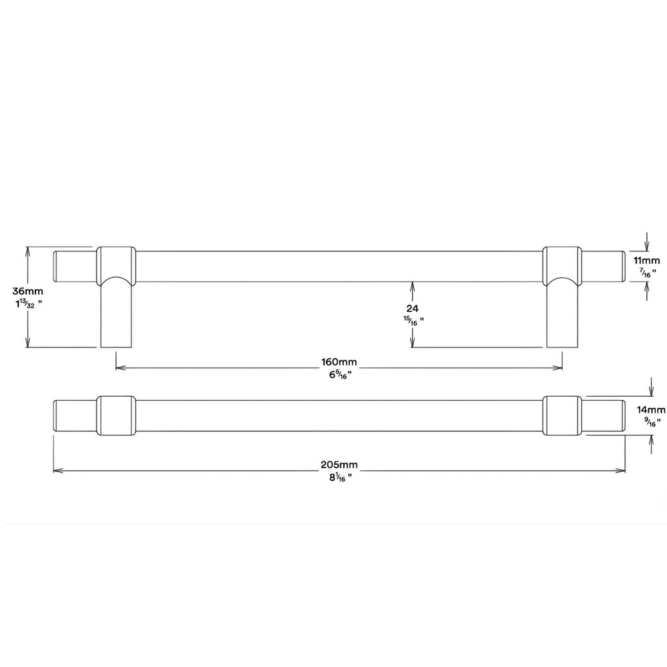Iver Helsinki 160mm Cabinet Pull Handle Signature Brass