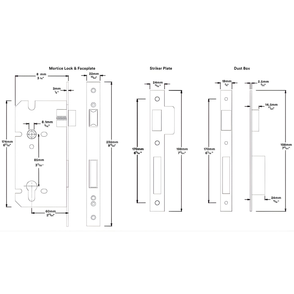 Iver Helsinki Lever Oval Backplate Entrance Kit with High Security Lock Brushed Gold PVD