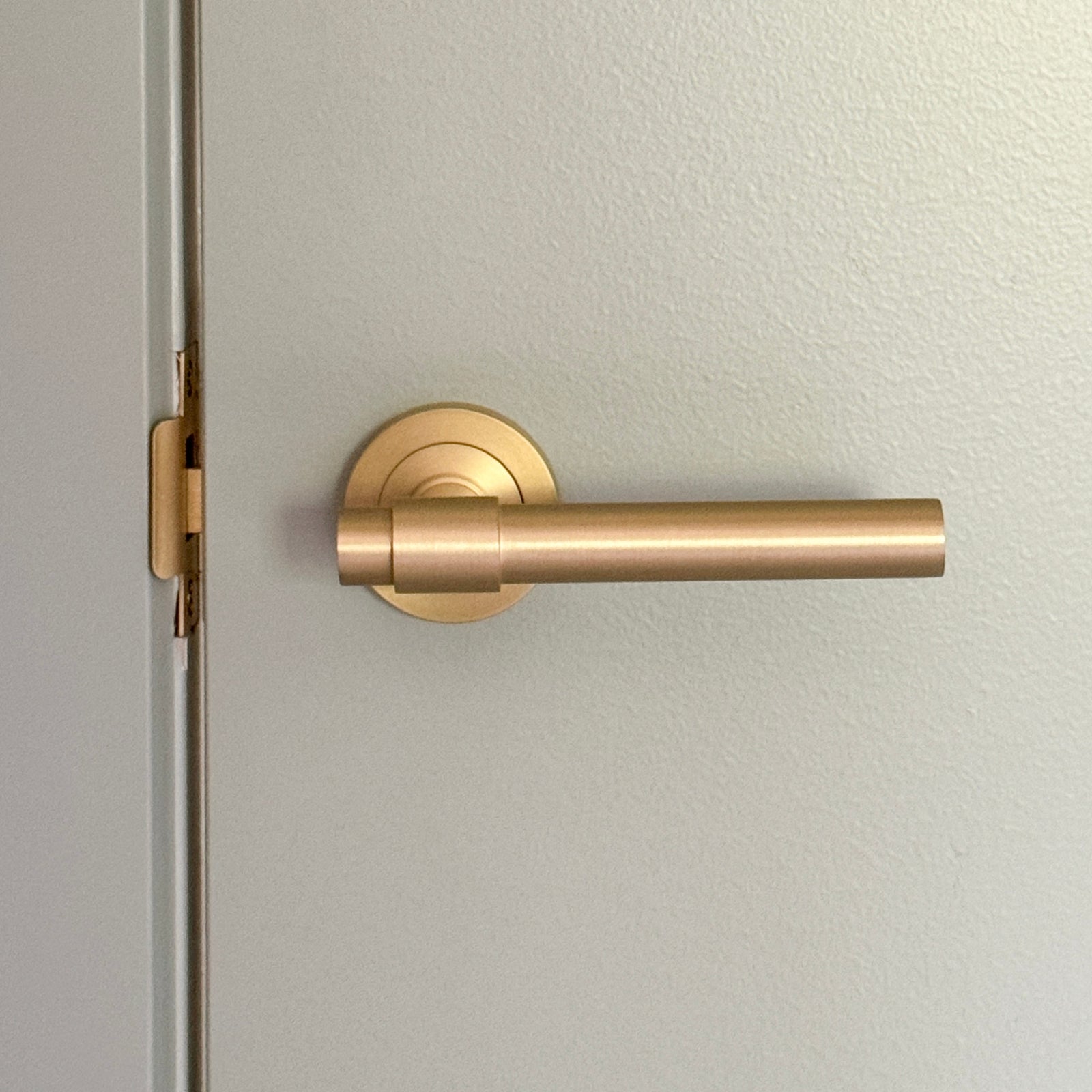 Lifestyle Image Iver Helsinki Lever Round Rose Passage Kit Brushed Brass 20626KPASS60 - The Blue Space