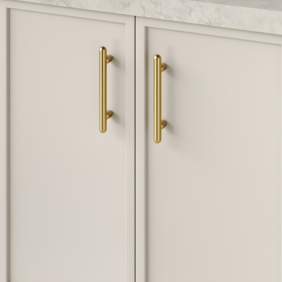 Iver Puerto 128mm Cabinet Pull Handle Brushed Gold PVD